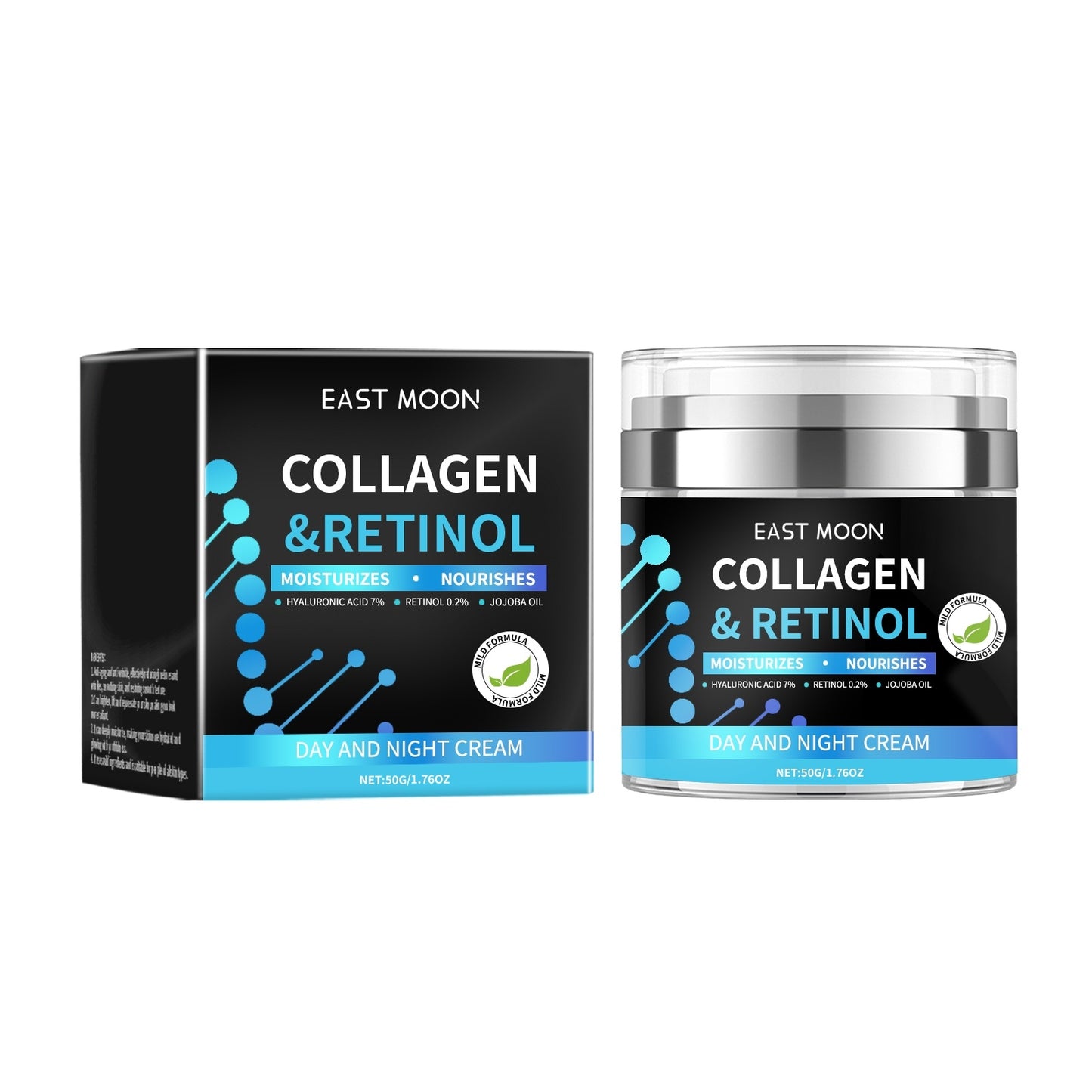 Crème Jour & Nuit Collagène Rétinol - Anti-Âge Régénérante | Éclat30